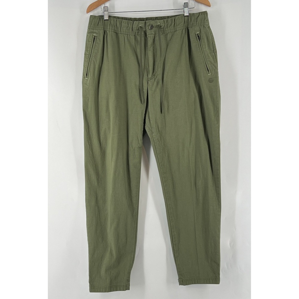 LL Bean Explorer Ripstop Pants Green Mens 32 FITS 34 x 30.5 Hiking Utility Gorp
